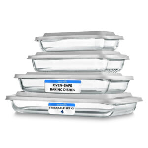 High Borosilicate Glass Bakeware Set - SL4PBK22