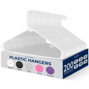 PLASTIC HANGERWHITEPACK OF 200 - SLHPL2000