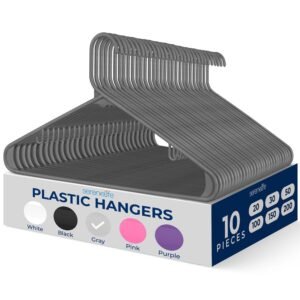Non-Slip Plastic Hangers - SLHPLGRA10
