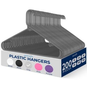 Non-Slip Plastic Hangers - SLHPLGRA200
