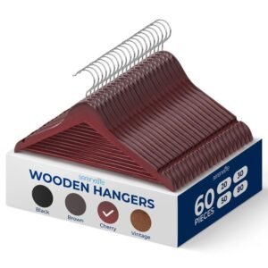Non-Slip Wooden Hangers - SLHWDCHRY60