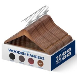 Non-Slip Wooden Hangers - SLHWDVINT20