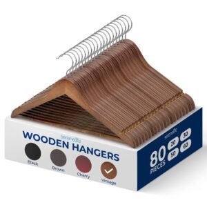 Non-Slip Wooden Hangers - SLHWDVINT80