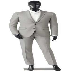 Male Torso Dress Form Mannequin - SLMAQMLBLK