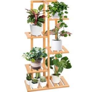 5 Tier Bamboo Plant Rack - SLPLTRK72