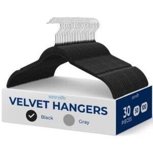 30-Piece Velvet Hangers - SLSHBK30