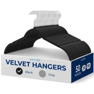 50-Piece Velvet Hangers - SLSHBK50
