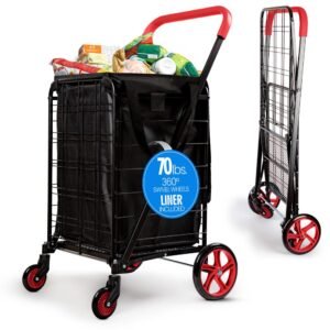 Small Foldable Shopping Cart with Cart L - SLSPCART75