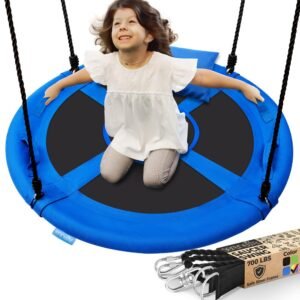 40" Saucer Swing with Pillow and Handles - SLSWNG901BL