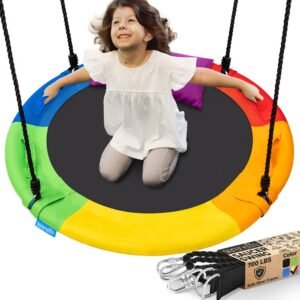 40" Saucer Swing with Pillow and Handles - SLSWNG901RB