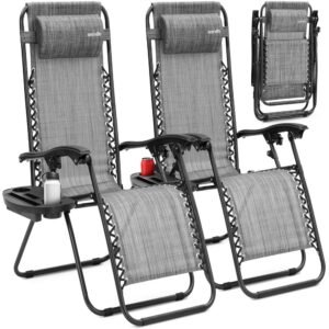 Adjustable Zero Gravity Chair Set - SLZGHGRY87
