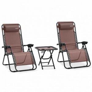 Adjustable Zero Gravity Chair Set - SLZGHTBRM65