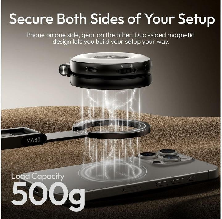 Ulanzi MA60 Foldable Magnetic Phone Tripod - Image 9