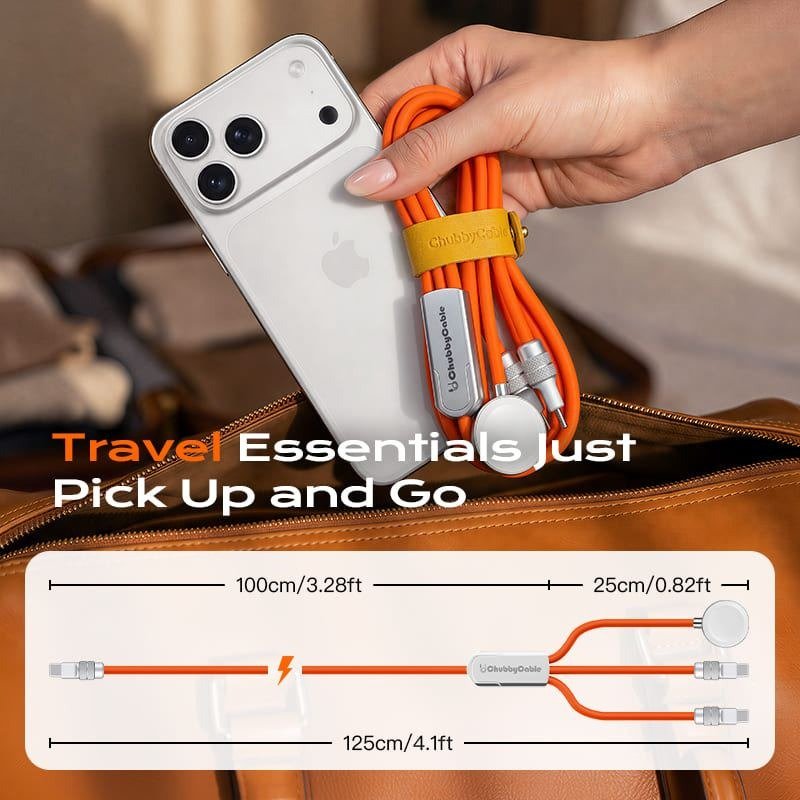 ChubbyCable Tri-Flex 100W 三合一数据线 Apple Watch - Image 4