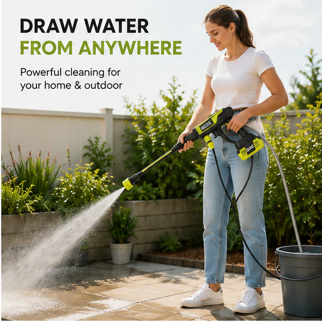 SEESE Cordless Pressure Washer 21V – Portable Car & Home Cleaner - Image 7