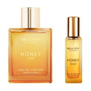 Bella Vita Luxury Honey Oud Unisex Eau De Parfum Honey Oud Unisex Eau De Parfum with Bergamot Patchouli VanillaPremium Long Lasting Sweet & Spicy Fragrance for Men & Women 100ML