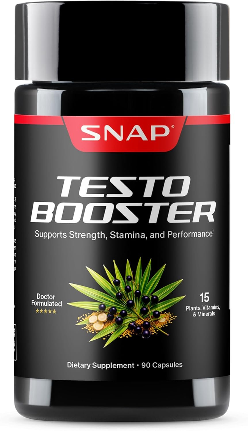 Snap Supplements Big Boy Bundle, Daily Men's Health Support, 90 Caps. Each | Includes Prostate Health with Saw Palmetto for Men, Testo Booster for Men & Nitric Oxide Booster, Vegan, Non-GMO, Gluten-Free - Image 3